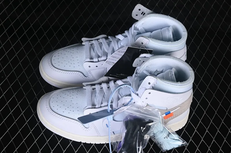 All categories Air Jordan Jordan series basketball shoes Air Jordan 1 High GX foreign trade version Off White x Air Jordan OW AJ1 Joe 1 joint white high-top basketball shoes AA3834-100